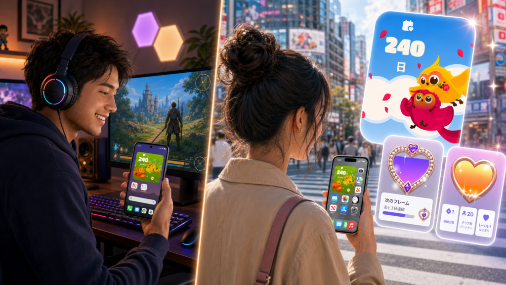 カップルウィジェットアプリ LovBirdz と Love Widget - ホーム画面のカップルウィジェット